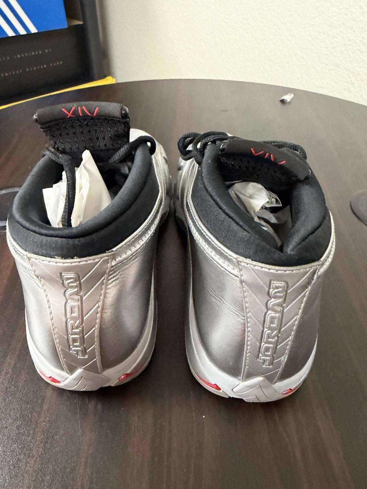 Size 8 - Air Jordan 14 Retro Low Metallic Silver W