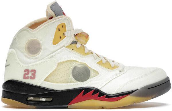Nike Air Jordan 5 Retro 'Off-White Sail' (Size 10) *Clean w/ OG Box* DH8565-100