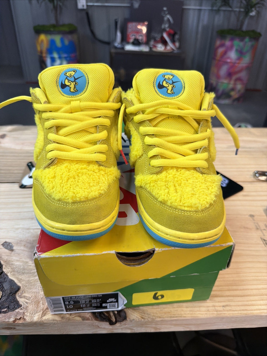 Size 8.5 - Nike Dunk Low SB x Grateful Dead Yellow Bear