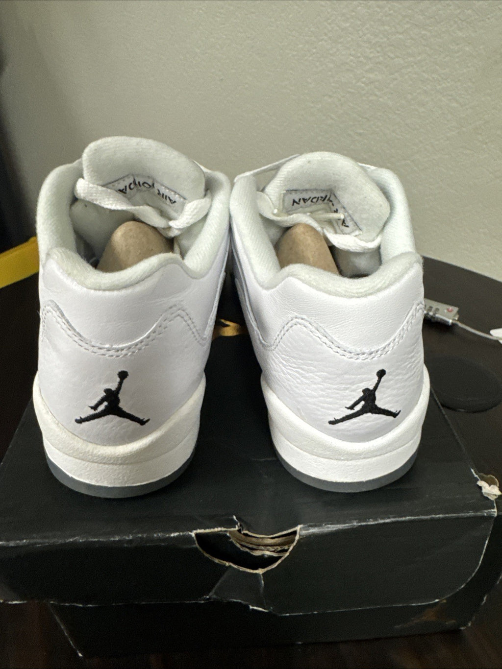 Size 5Y - Nike Air Jordan 5 Retro Low GS "White Wolf Grey"  "2015"