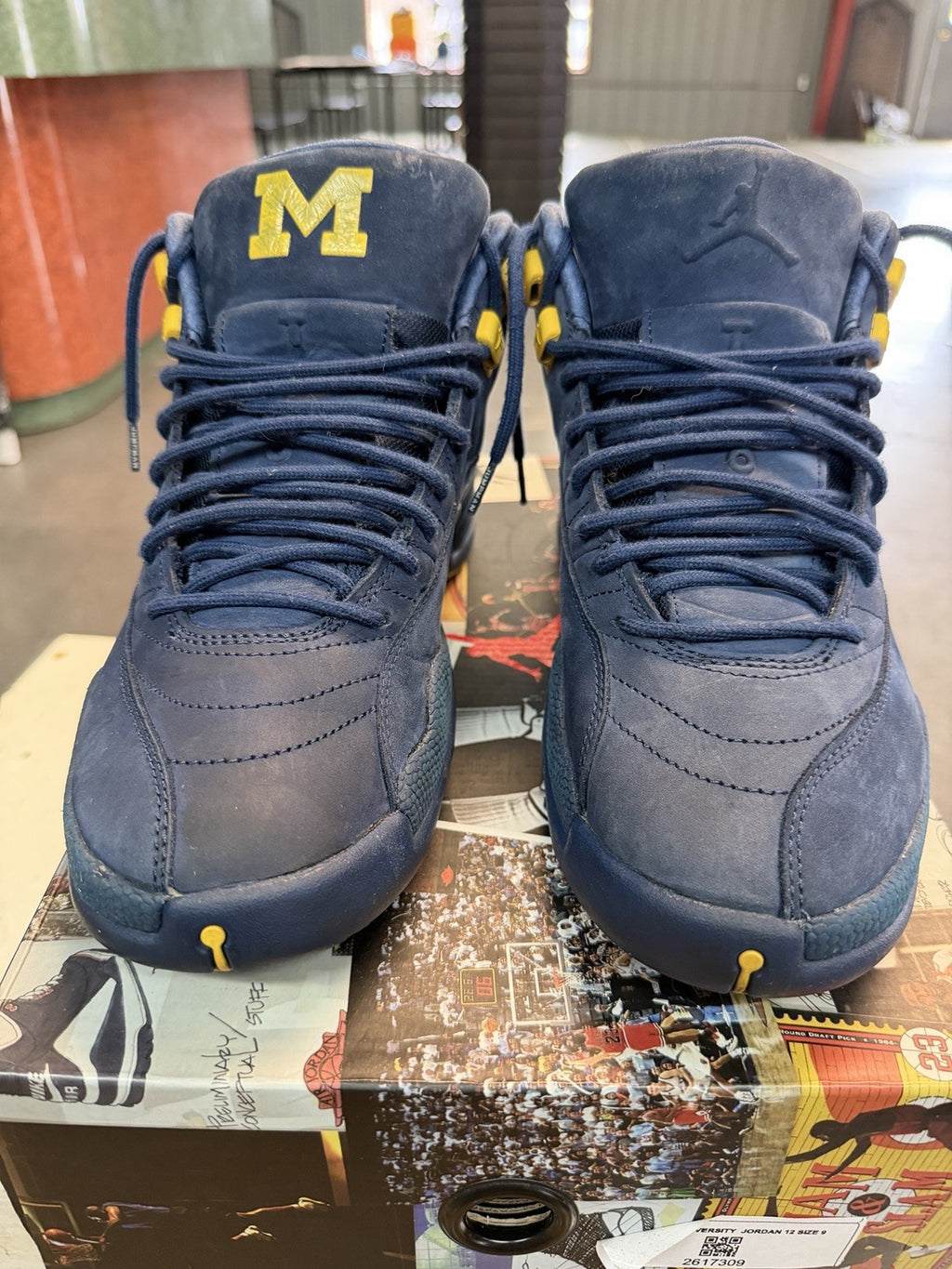 Jordan 12 Retro Michigan Size 9 Og All