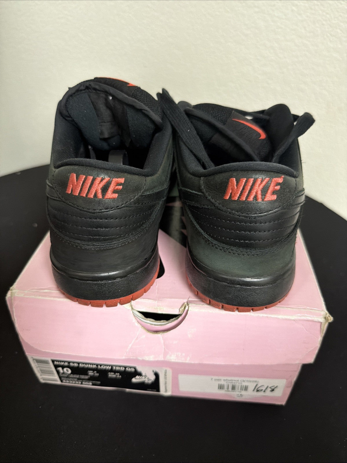 Nike SB Dunk Low TRD QS Staple Pigeon Black Sneakers 883232-008 Size 10 Men’s