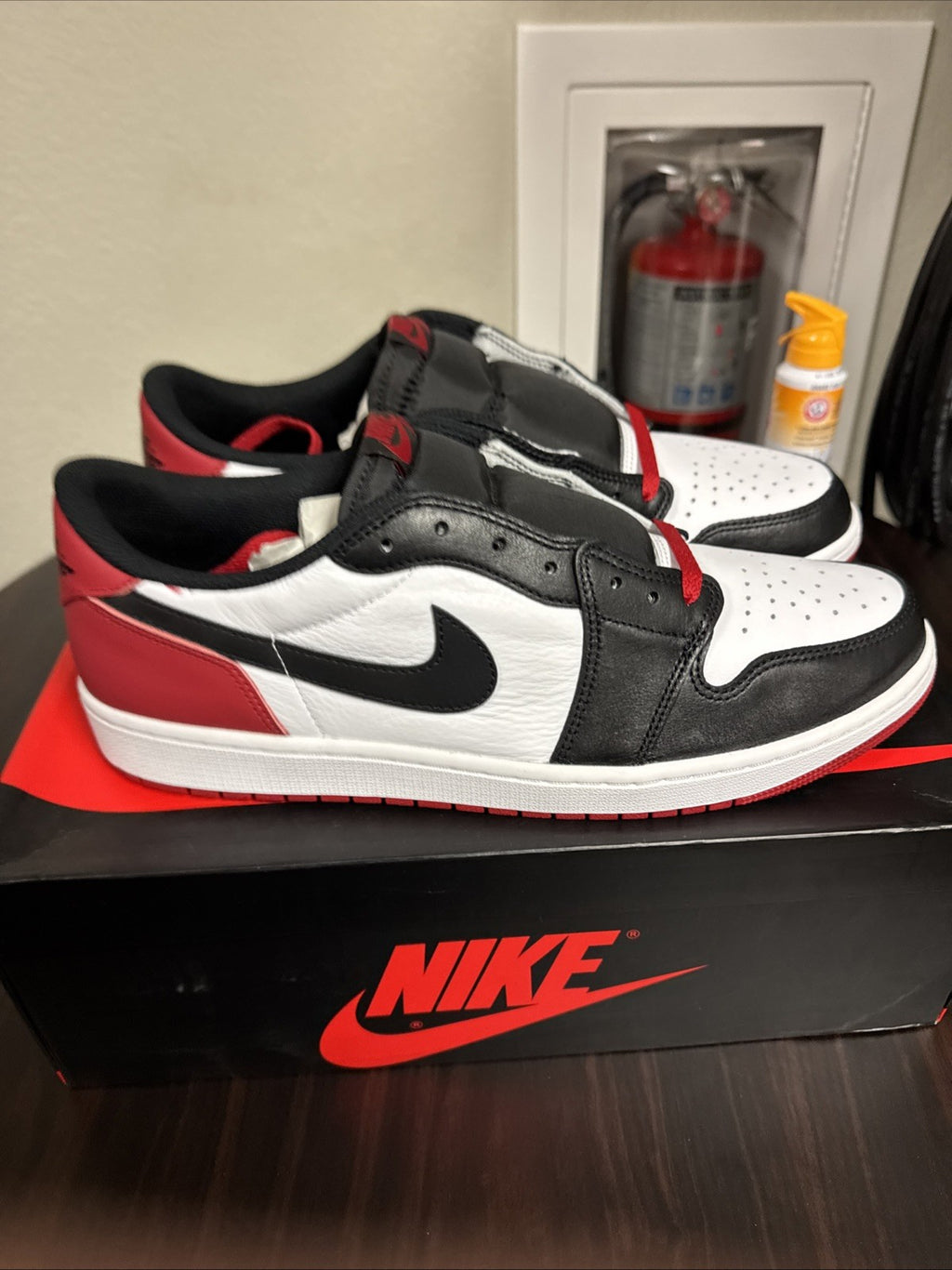 Size 13 - Air Jordan 1 Low OG Black Toe CZ0790-106 GS