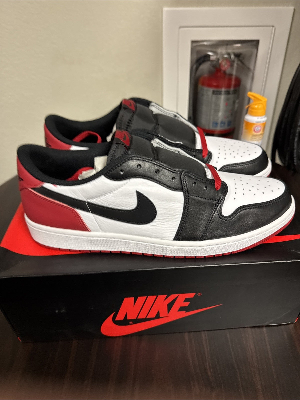 Size 13 - Air Jordan 1 Low OG Black Toe CZ0790-106 GS