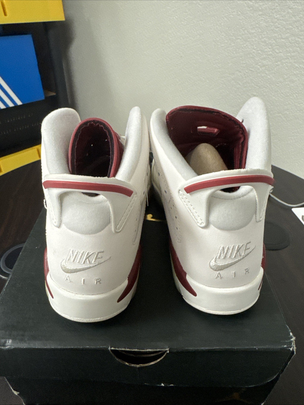 Size 5Y - NIKE AIR JORDAN 6 RETRO OG BG "2015" MAROON