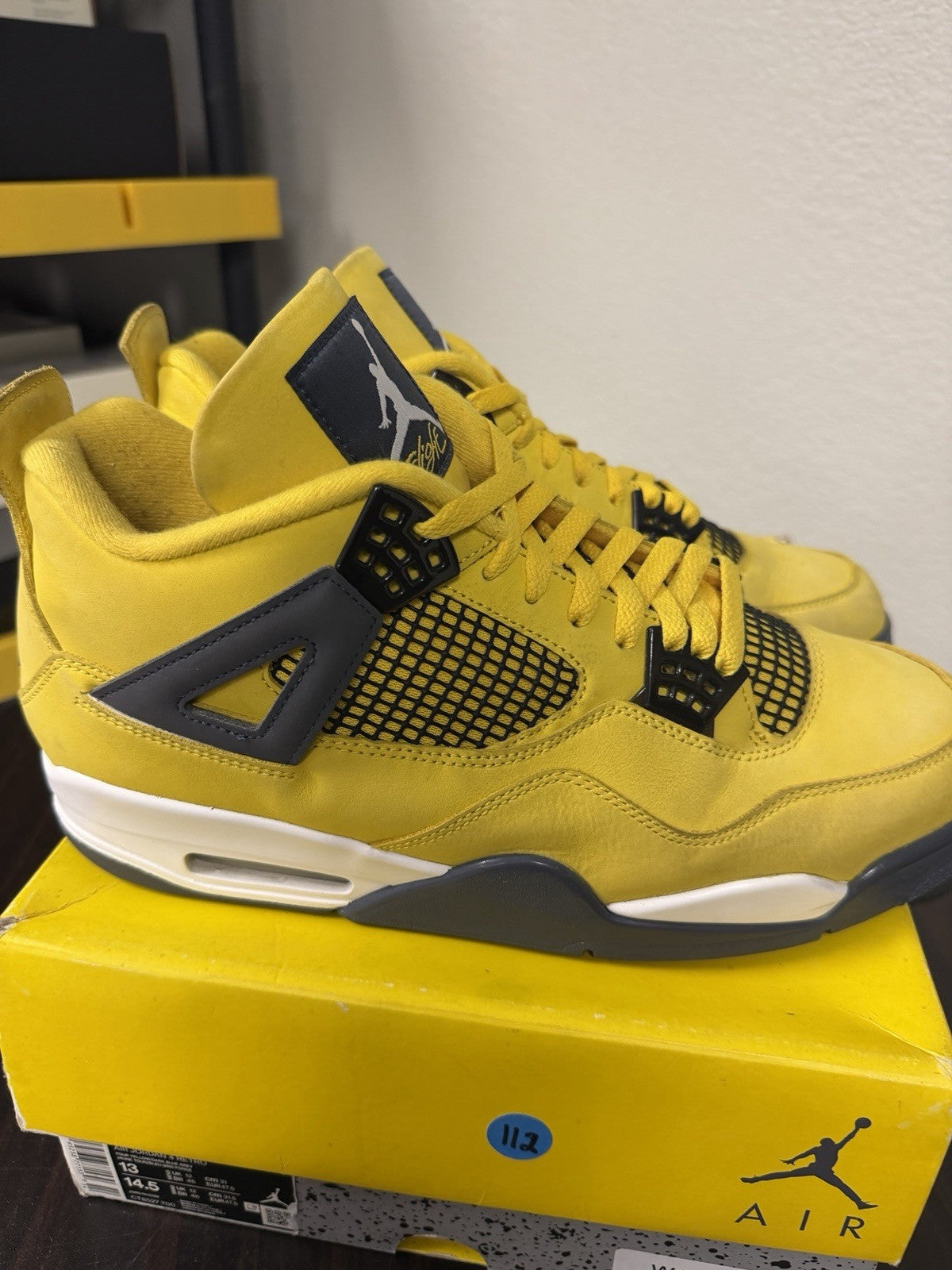 Jordan Air Jordan 4 Retro Lightning 2021 Yellow CT8527-700 Men’s 13 Sneakers