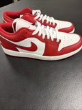 Nike Air Jordan 1 Low Varsity Red White 553558-166 Men's Shoes NEW Size 10.5
