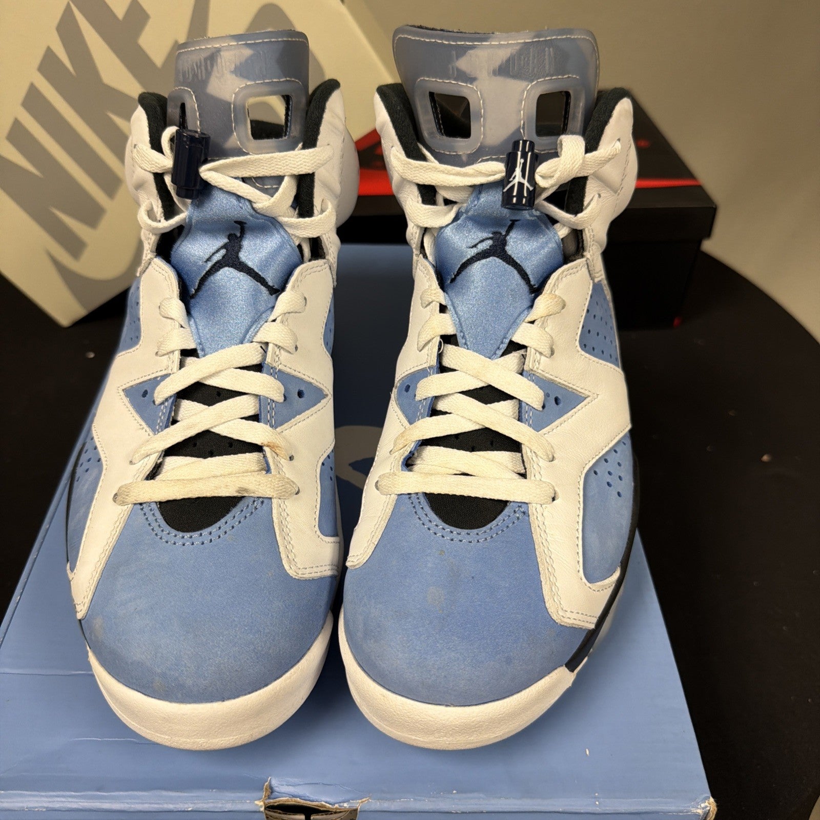 Nike Air Jordan 6 Retro University Blue White Black Men’s Size 9 CT8529 410