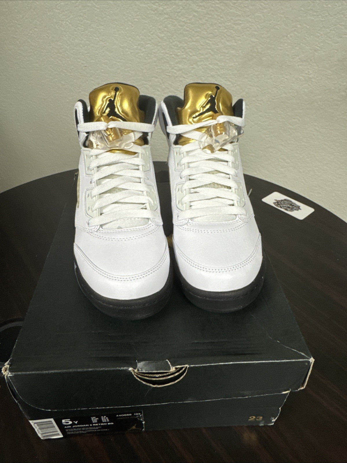 5y - Nike Air Jordan 5 V Retro Olympic 2016 440888-133 Gold