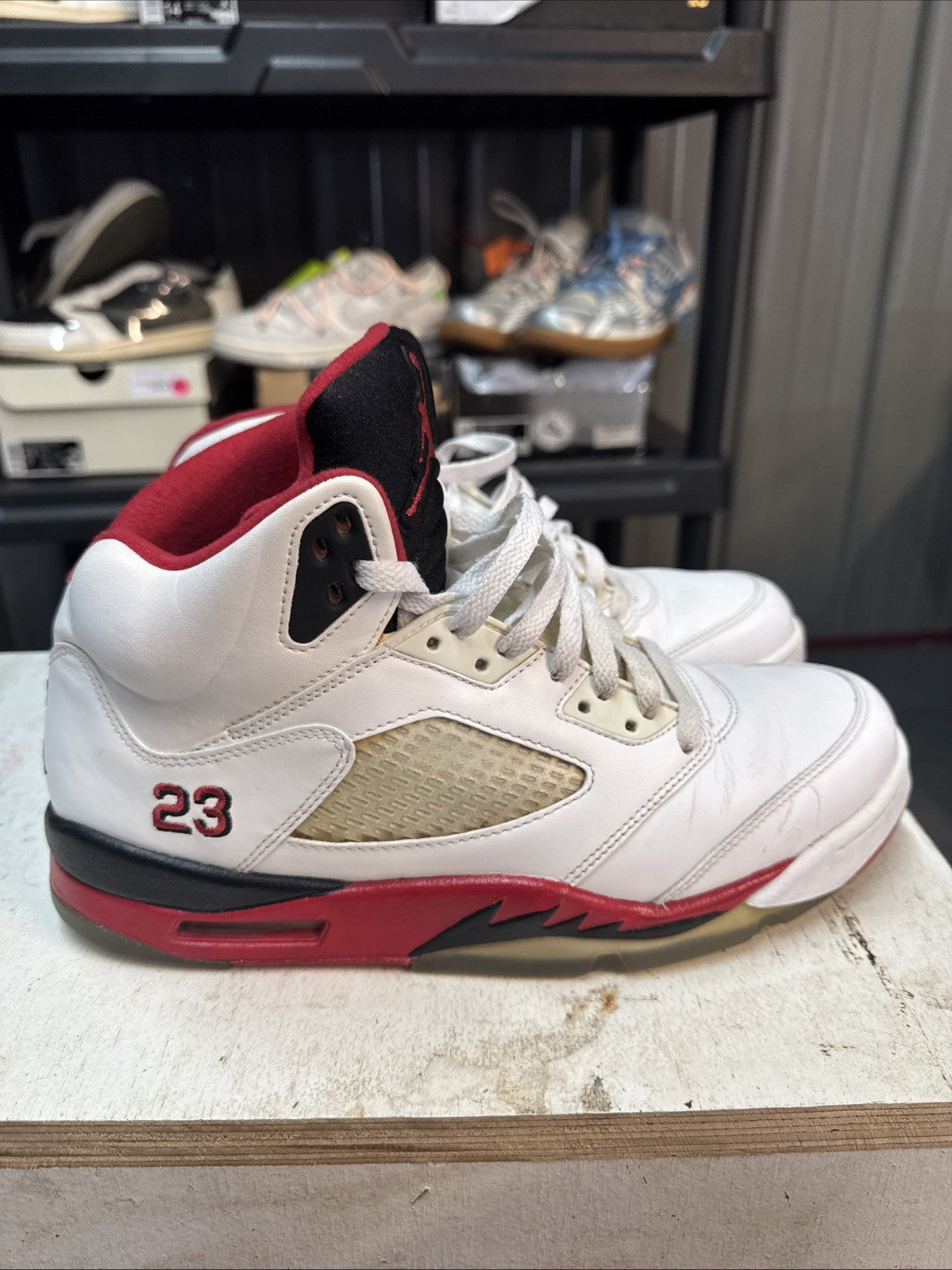 2025 Nike Air Jordan 5 Retro Fire Red Size 10.5 | Replacement Box