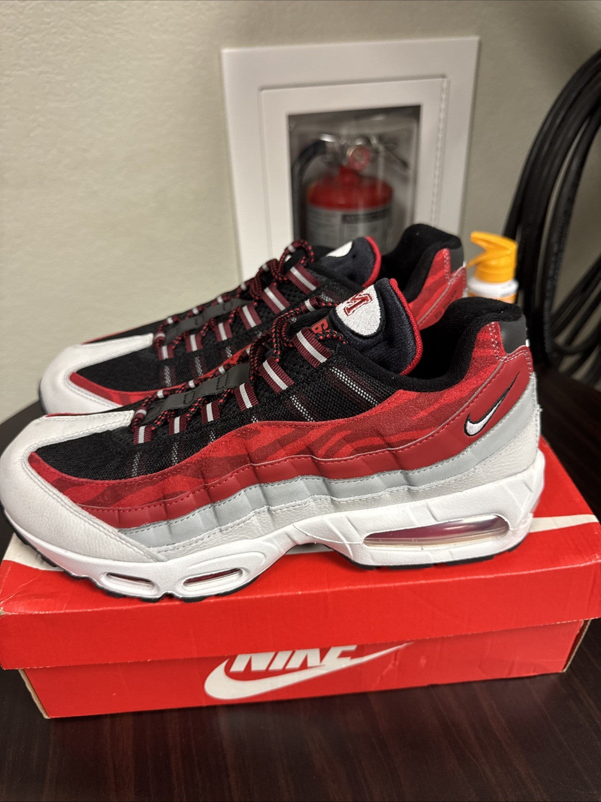 Air Max 95 Morehouse YR Black/White-Dark Team Red Size 11.5 | Brand New, Rep Box