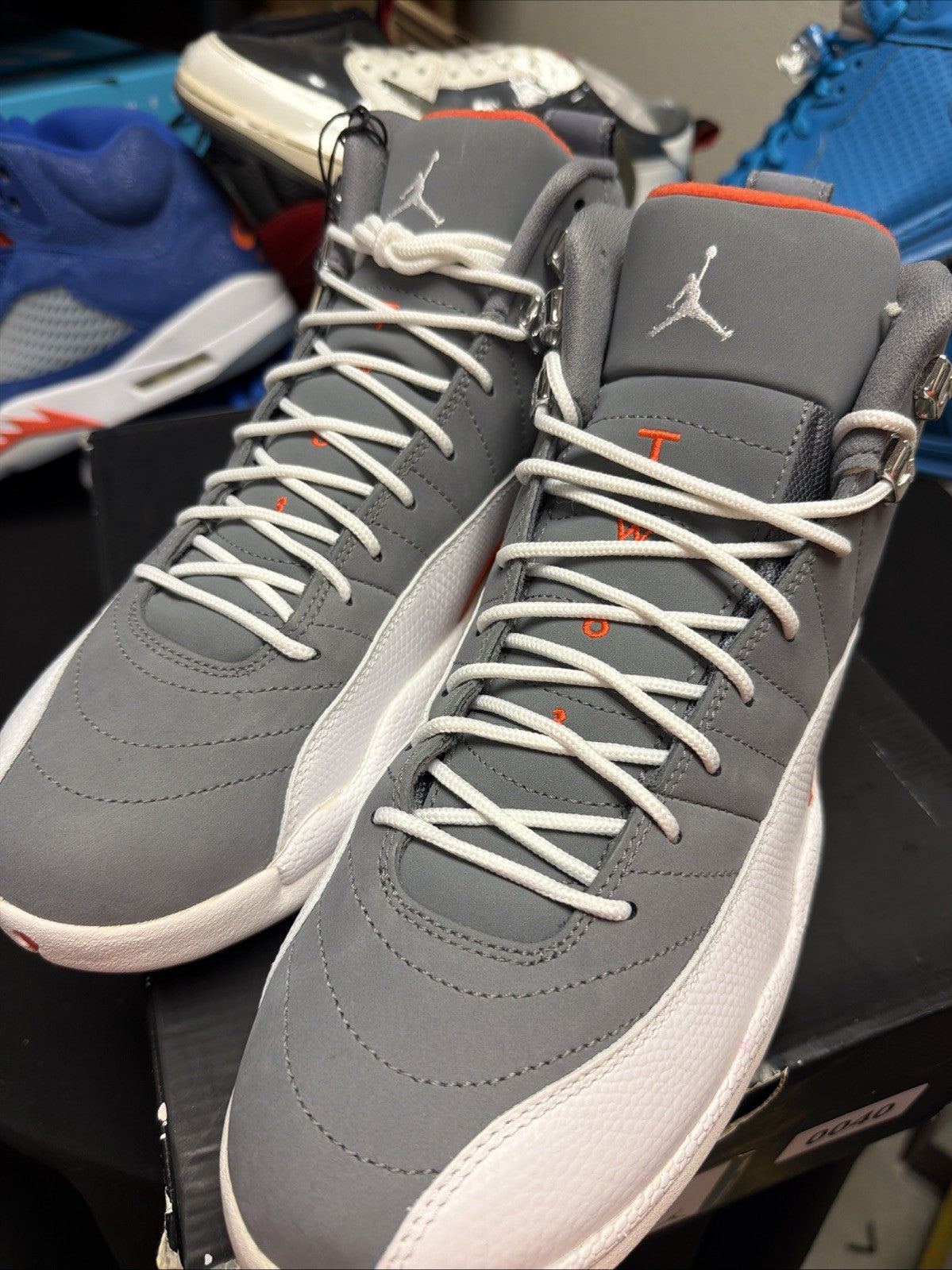 Nike Air Jordan 12 Retro Cool Grey 2012 130690-012 size 10 US Mens GUC