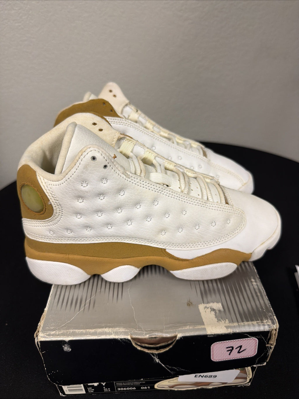 Nike Air Jordan 13 Retro Wheat White Size 4.5 Youth DJ3003-171