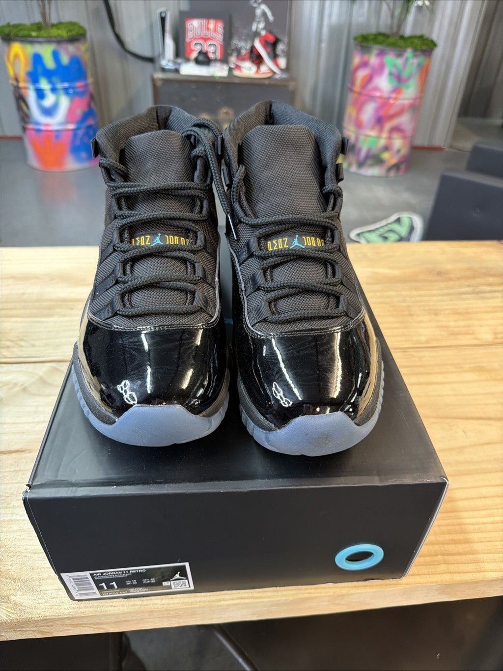 Size 11  AIR JORDAN 11 RETRO GAMMA_BLACK/GAMMA BLUE-BLACK [ CT8012-047 ]