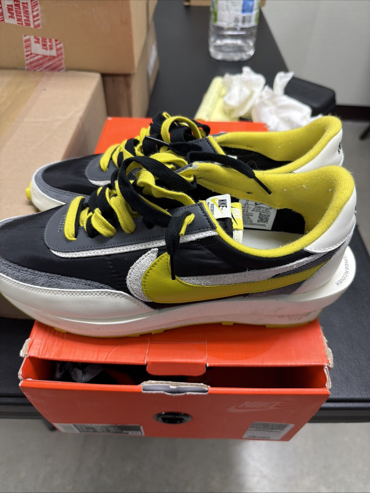 Size 13 - sacai x Undercover x Nike LDWaffle Bright Citron