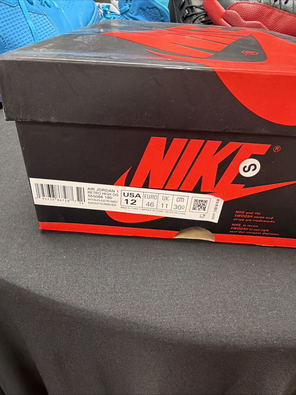 Jordan 1 Retro High Electro Orange Size 12
