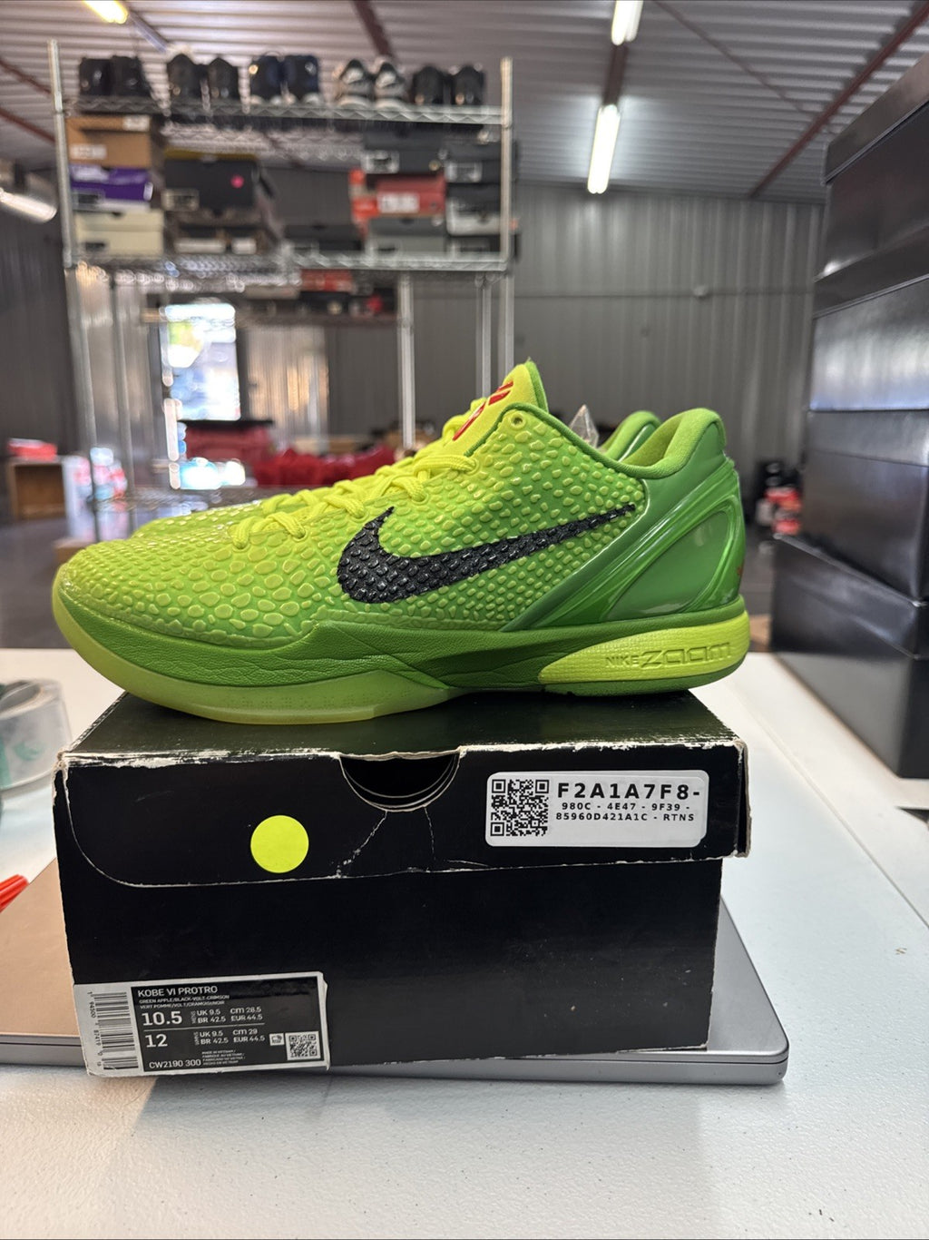 Size 10.5- Nike Kobe 6 Protro Grinch