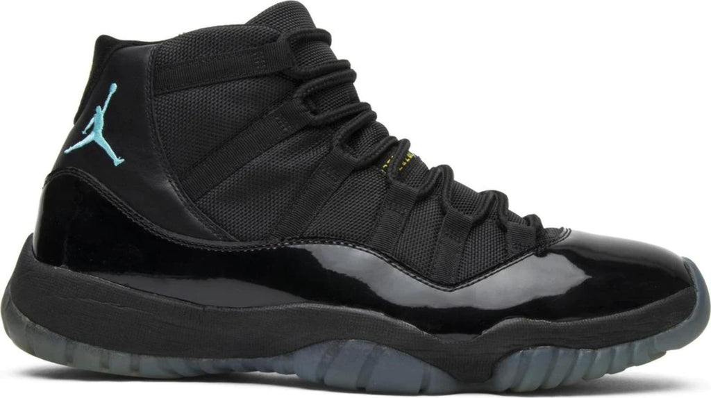 Air Jordan 11 Retro Gamma Blue Sneakers Black Patent Leather