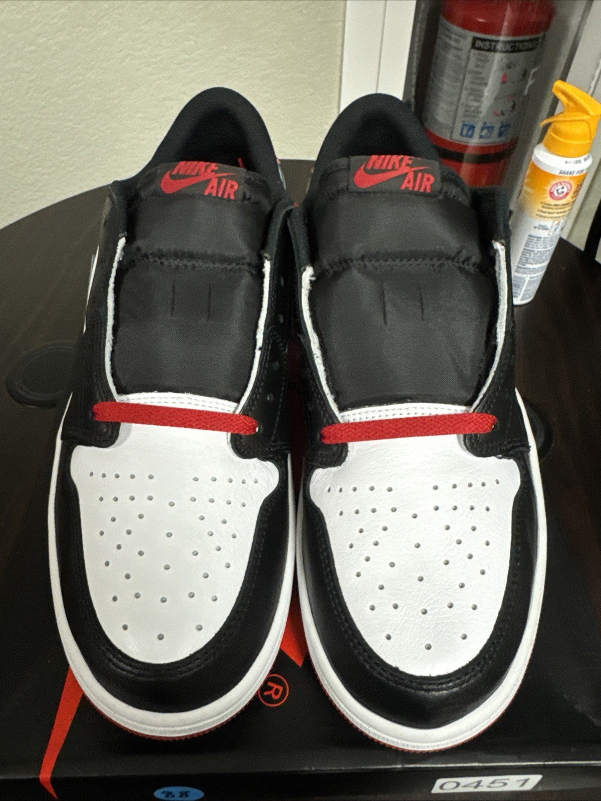 Size 13 - Air Jordan 1 Low OG Black Toe CZ0790-106 GS