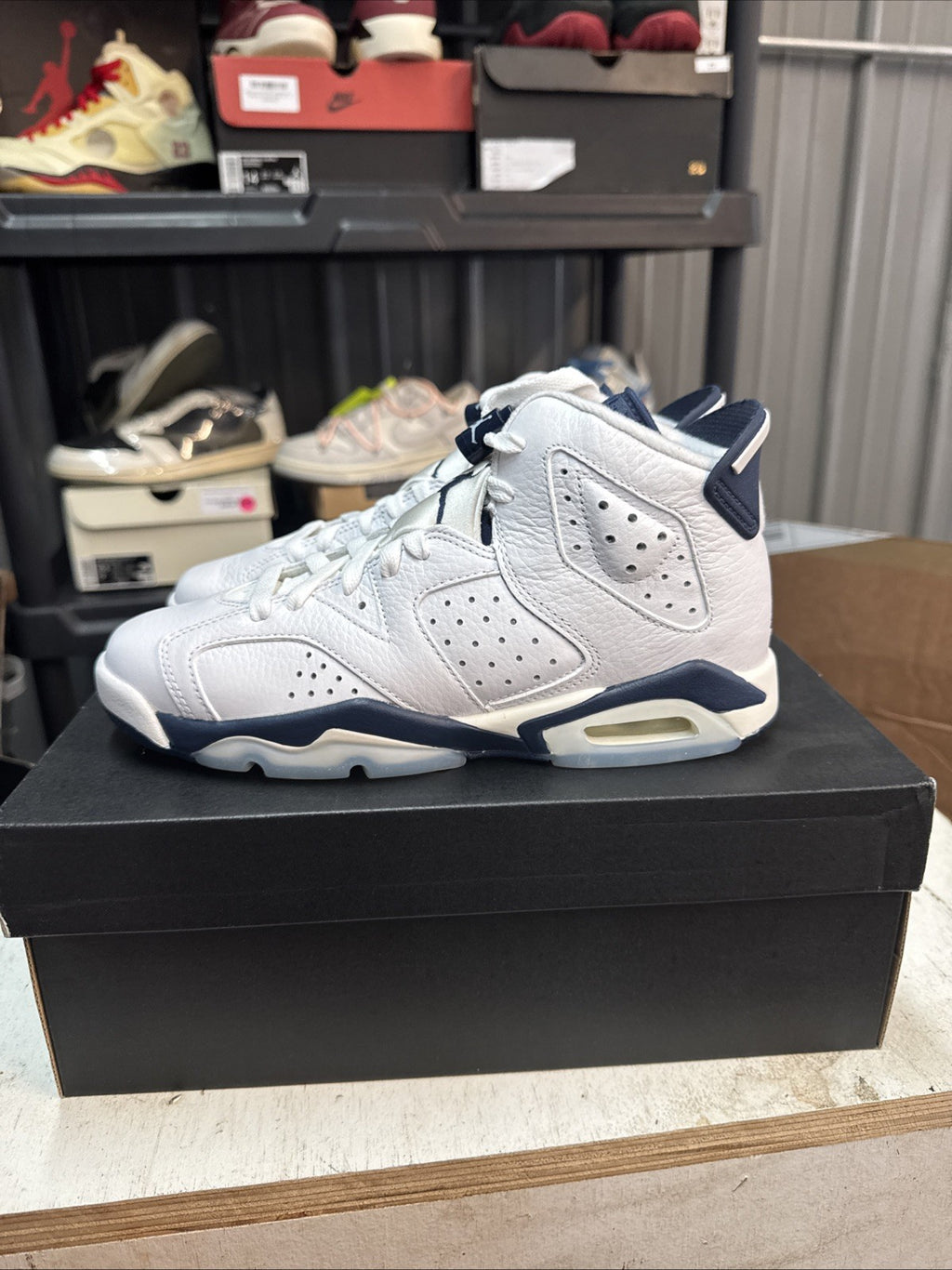 Size 5.5y - Nike Air Jordan 6 Retro GS "Midnight Navy"