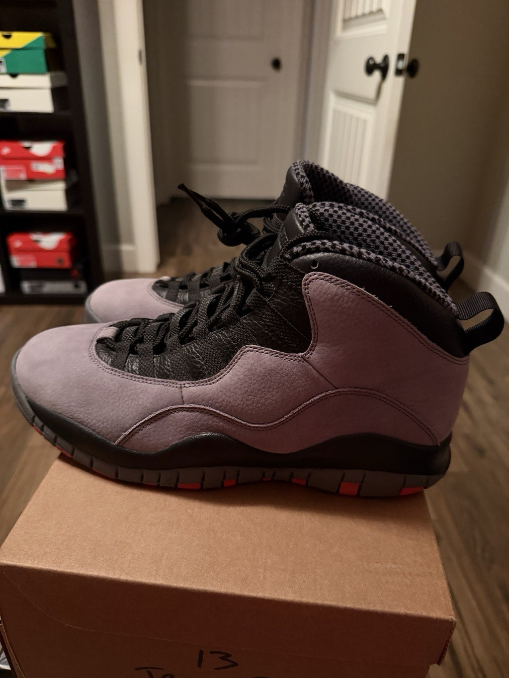 Nike Air Jordan 10 Retro LOOK SEE Sample Taiwan SP14 Cool Grey Infrared Size 9