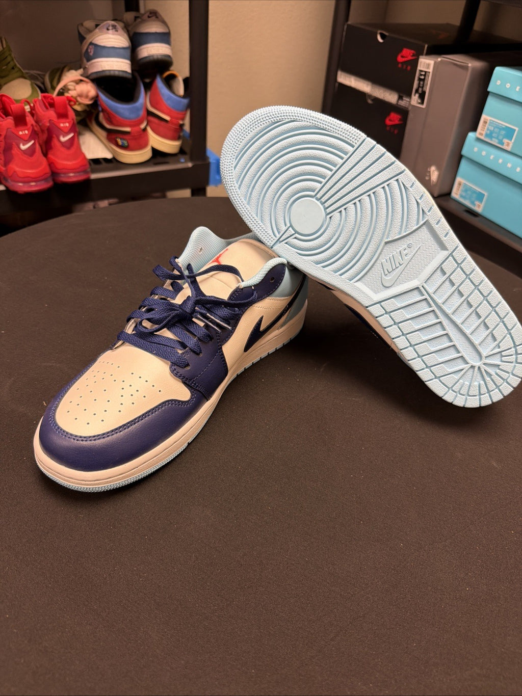 Air Jordan 1 Low Blue Sail Chill Men’s size 10