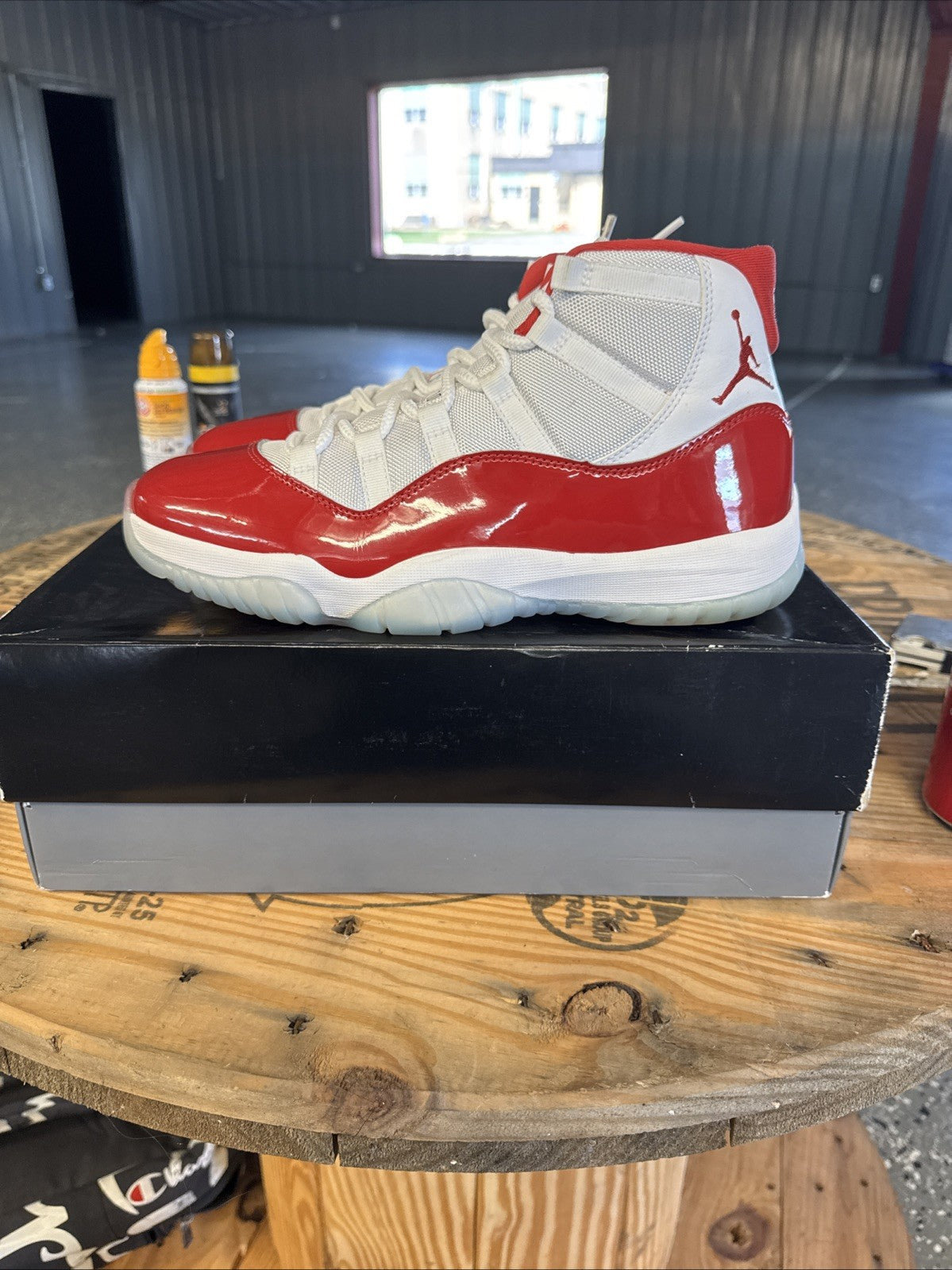 Size 10 - Air Jordan 11 Retro Shoes Cherry Varsity Red |