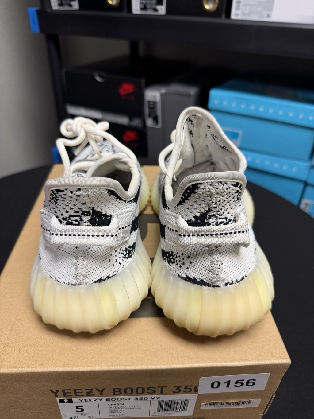 adidas Yeezy Boost 350 V2 'Zebra' Men’s Size 5 Women's 6.5 (CP9654) OG