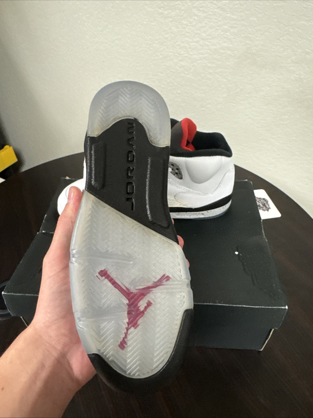 Size 5Y - Jordan 5 Retro White Cement (GS)
