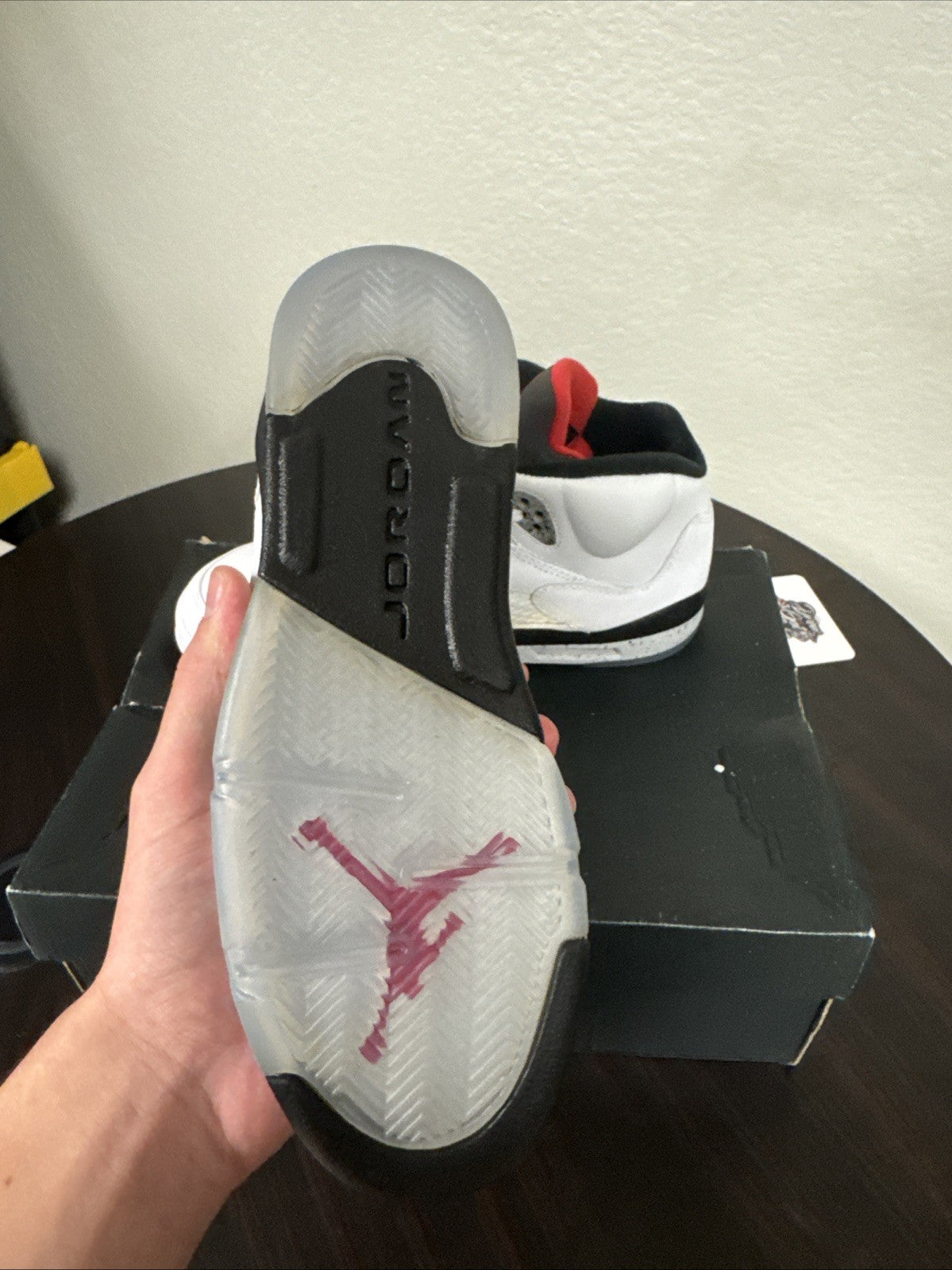 Size 5Y - Jordan 5 Retro White Cement (GS)