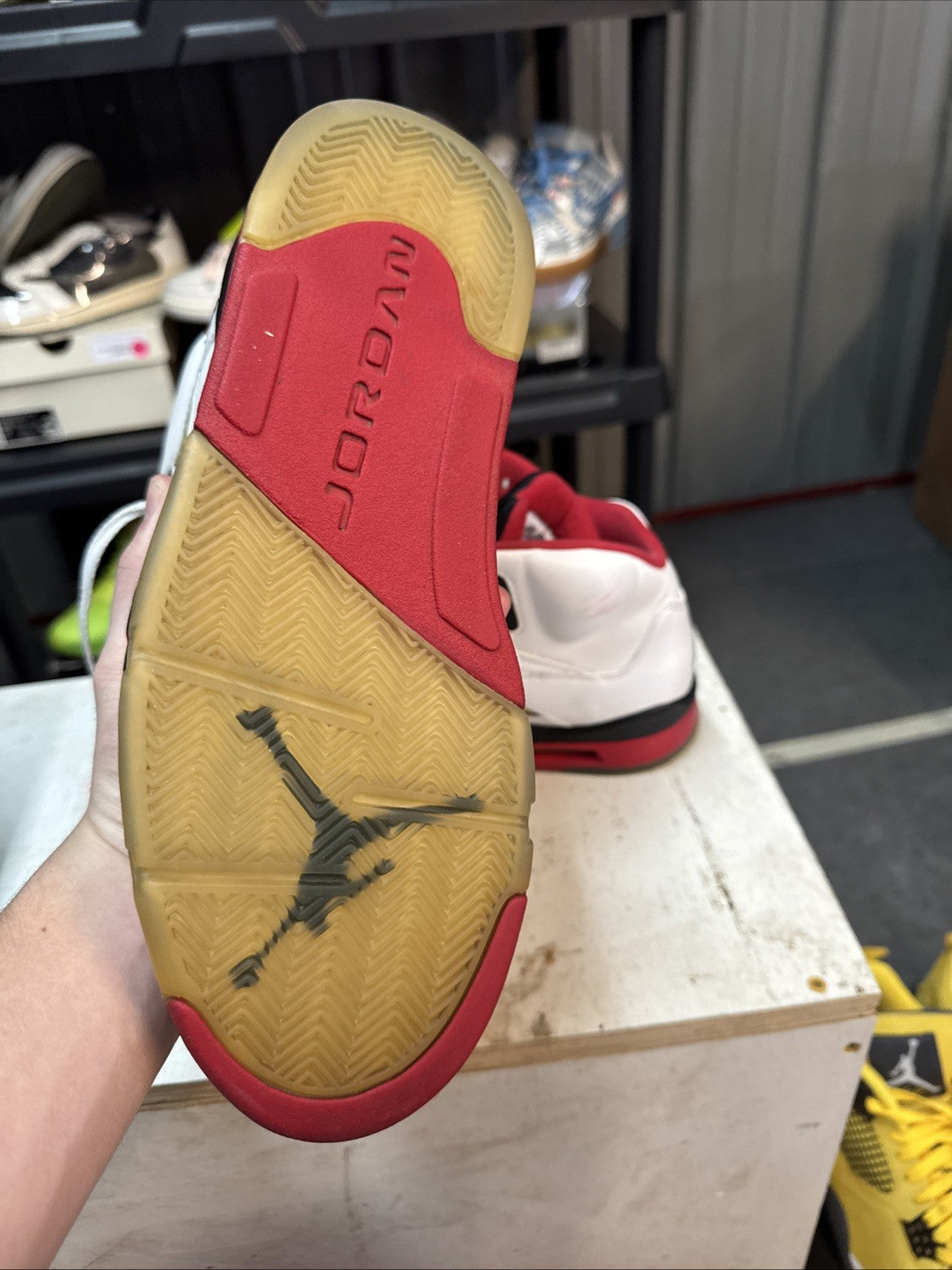2025 Nike Air Jordan 5 Retro Fire Red Size 10.5 | Replacement Box