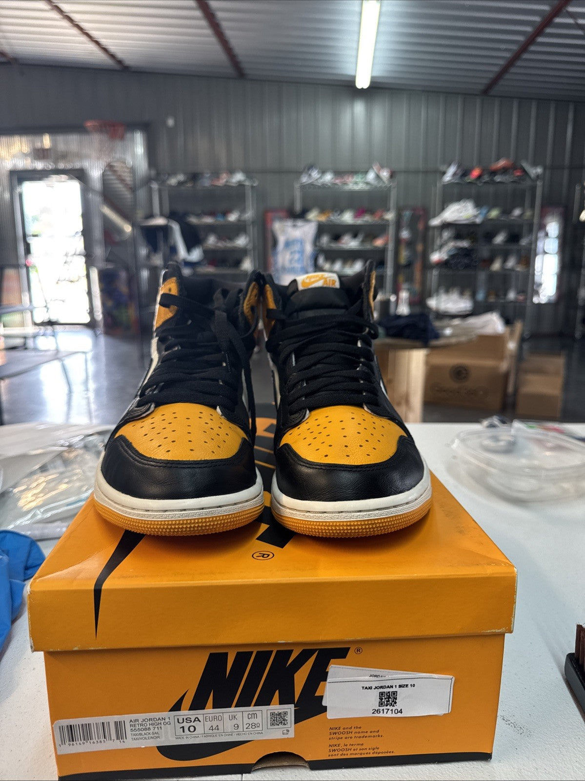 Size 10 - Nike Air Jordan 1 Retro High OG Taxi
