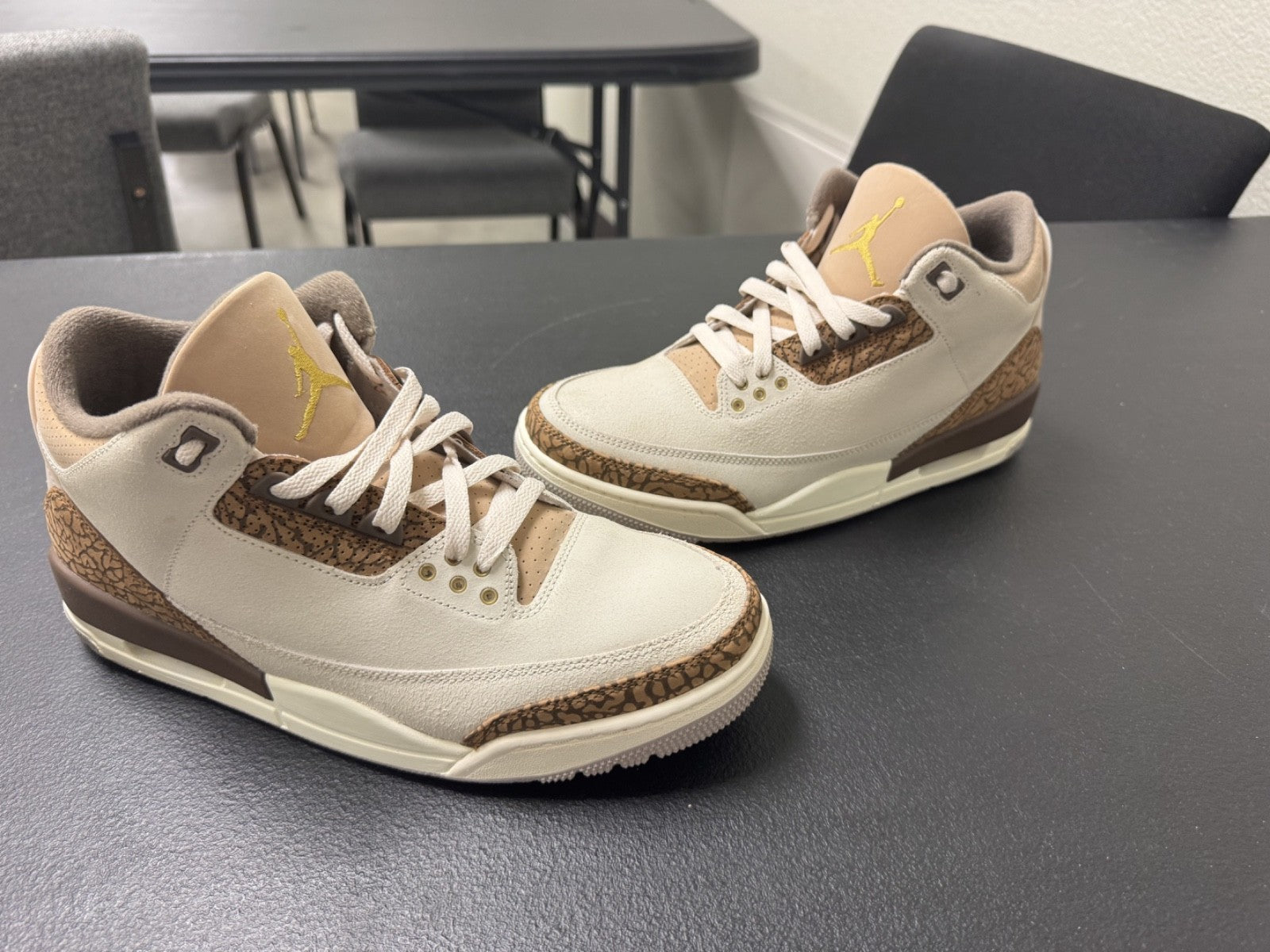 Size 10 Men's Nike Air Jordan 3 Retro Palomino Size (CT8532-102) Clean Condition