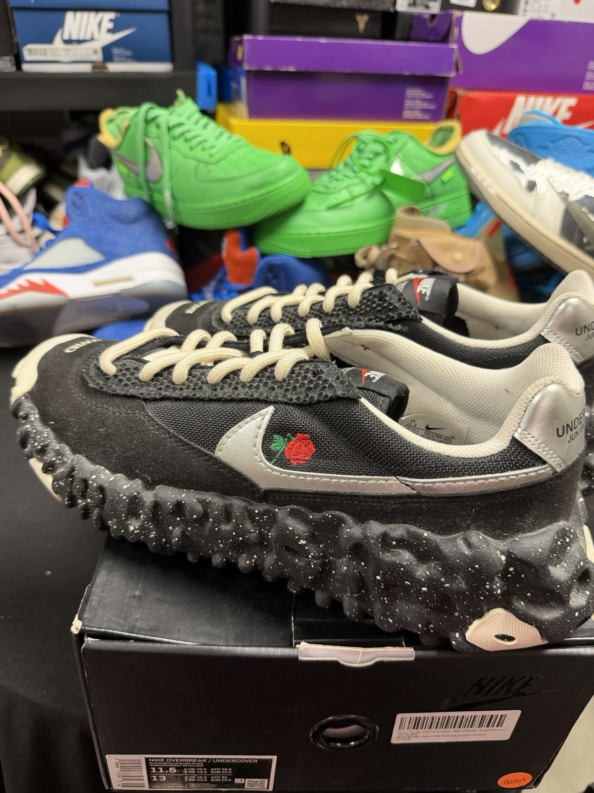 Nike Undercover x Overbreak SP Black Size 11.5 (353)