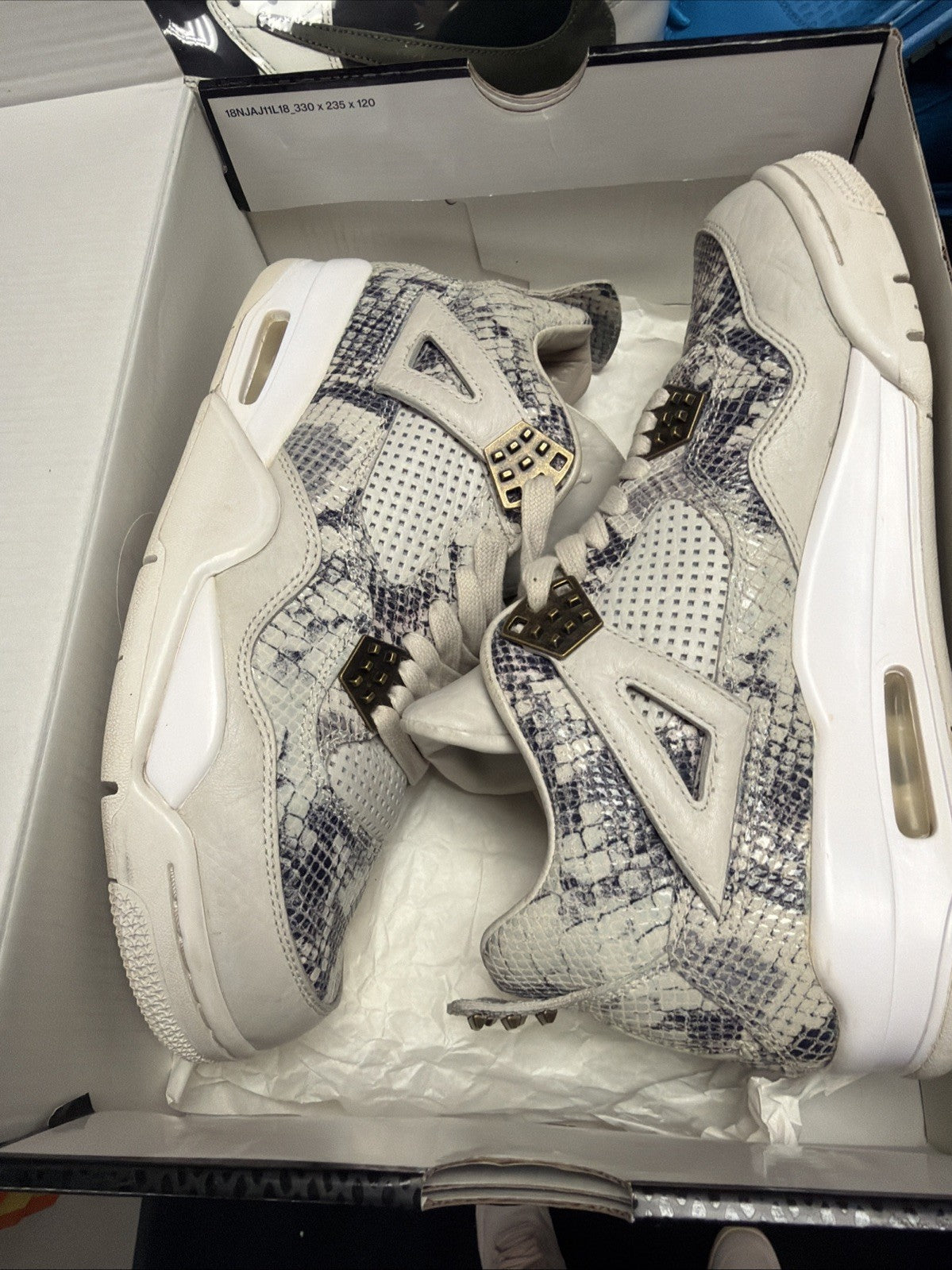 Size 9 - Air Jordan 4 Retro Premium Snakeskin