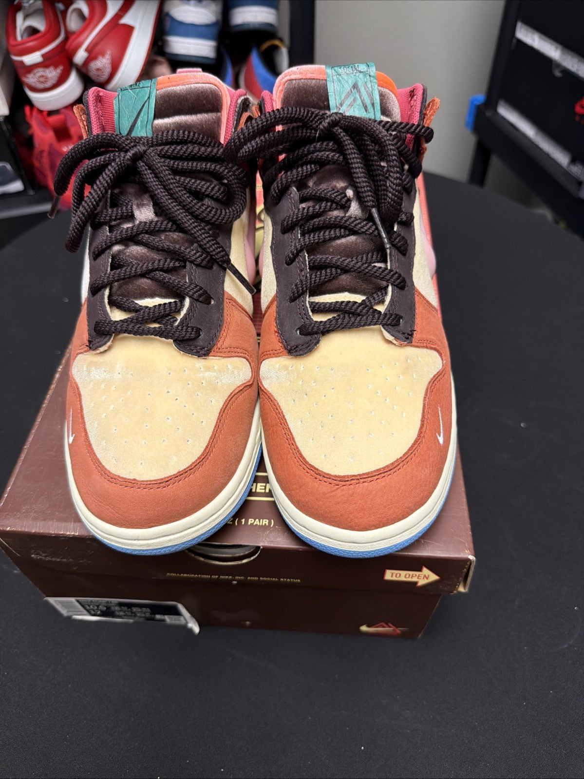 Size 10.5 - Nike Social Status x Dunk Mid Chocolate Milk