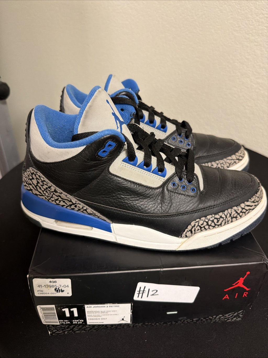 Size 11 - Air Jordan 3 Retro Sport Blue