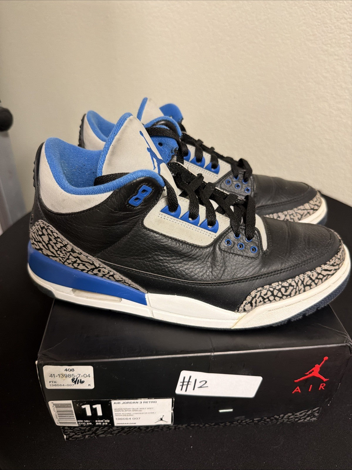 Size 11 - Air Jordan 3 Retro Sport Blue