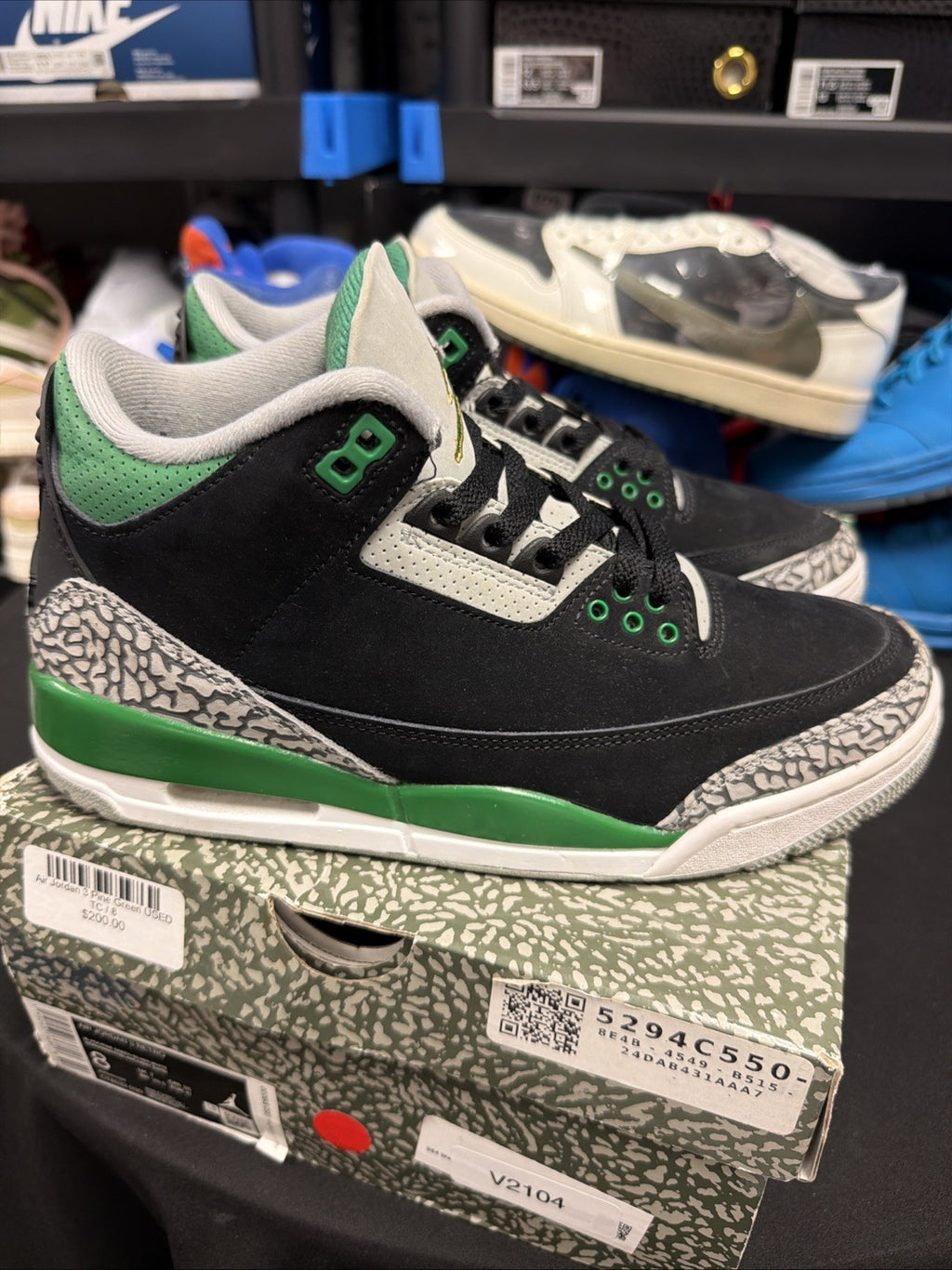 Size 8 - Jordan 3 Retro Mid Pine Green
