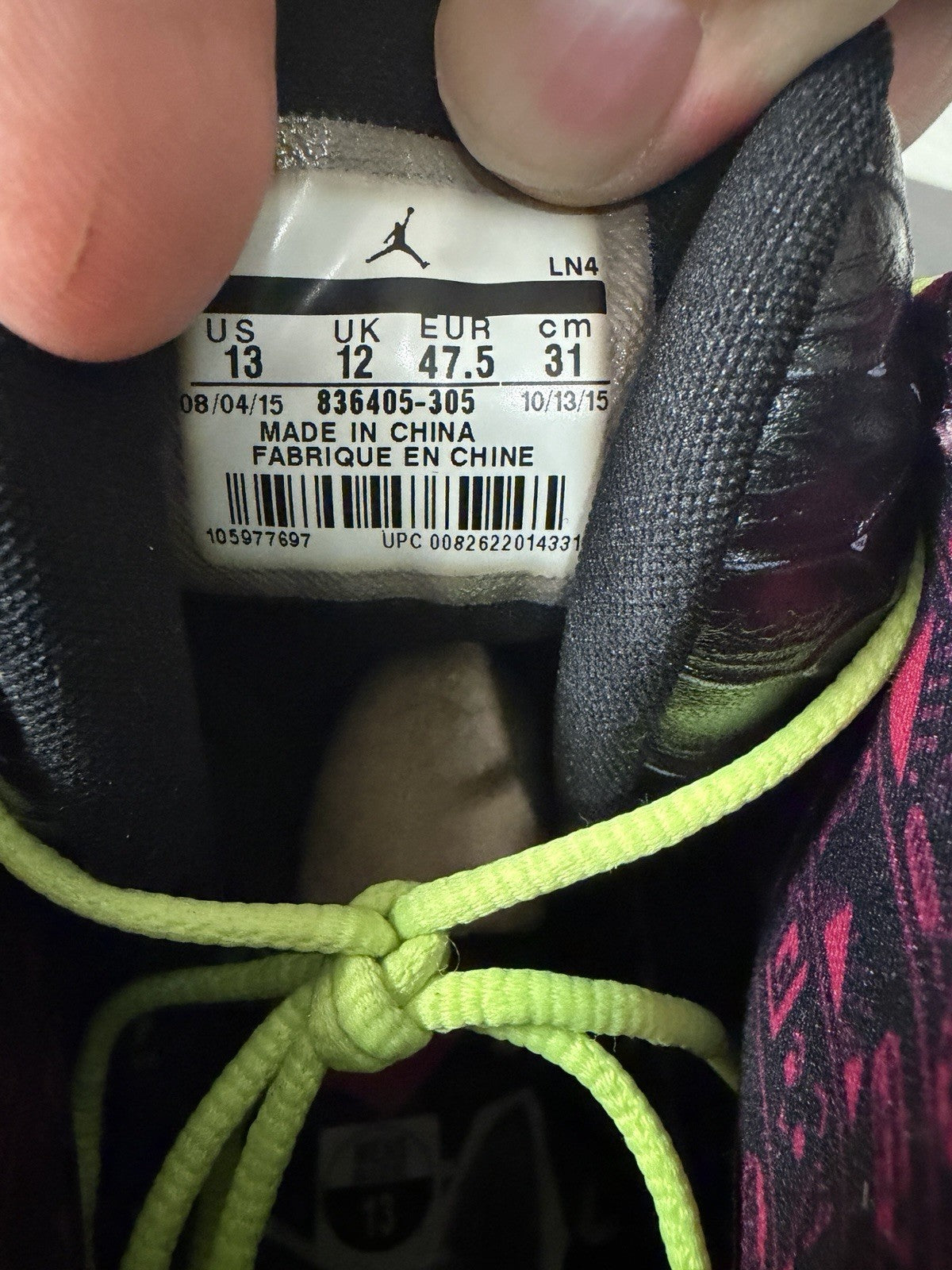 Air Jordan 13 Retro Doernbecher DB Size 13 836405-305