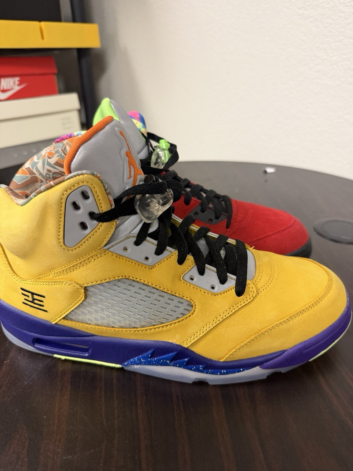 Size 12 Jordan 5 What The Blue