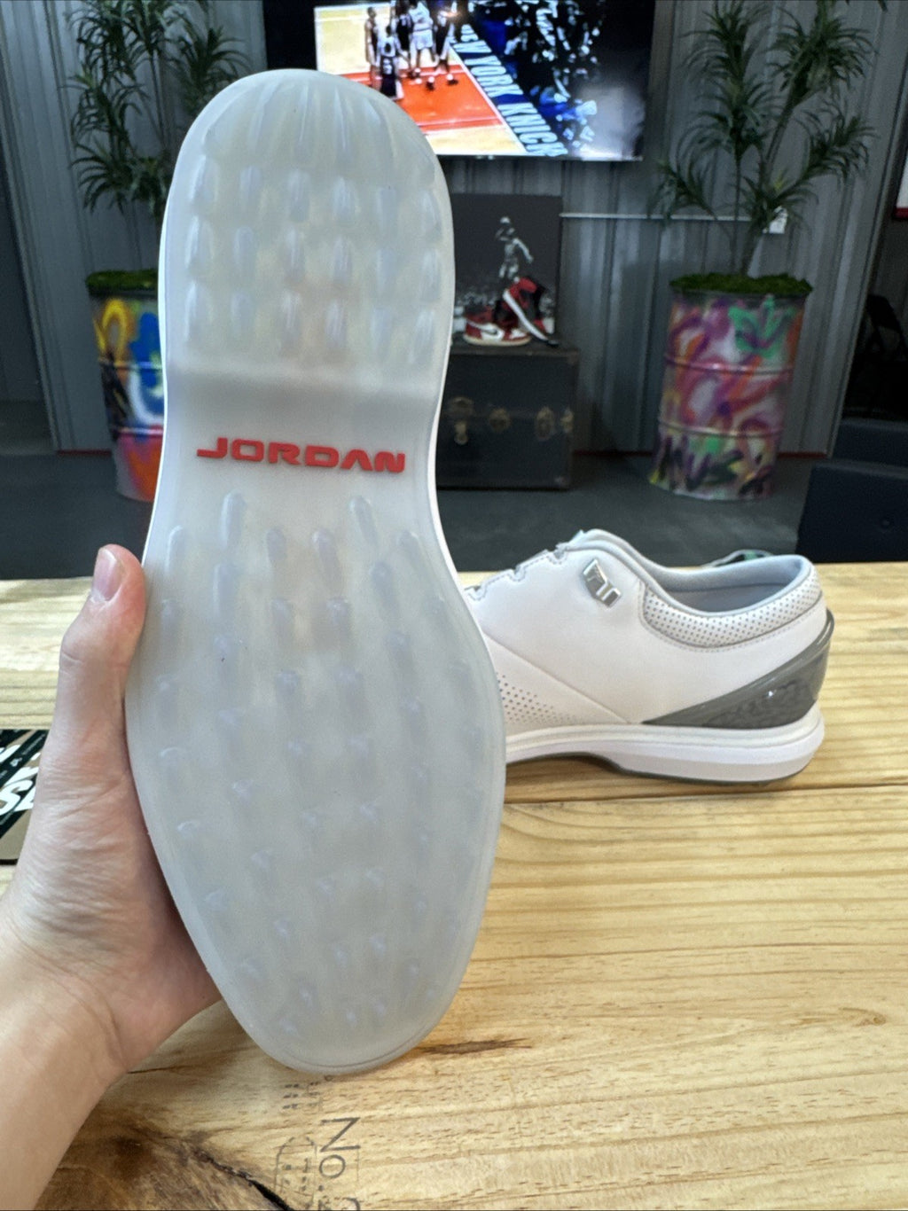 Size 11 - Nike Jordan ADG 4 'White Pure Platinum' Golf Shoe | Replacement Box