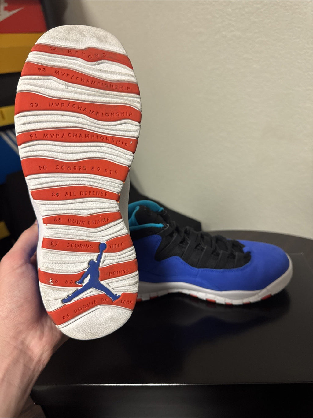 Size 7y - Air Jordan 10 Retro (GS) “Tinker Huarache” Light Blue  |  No Box
