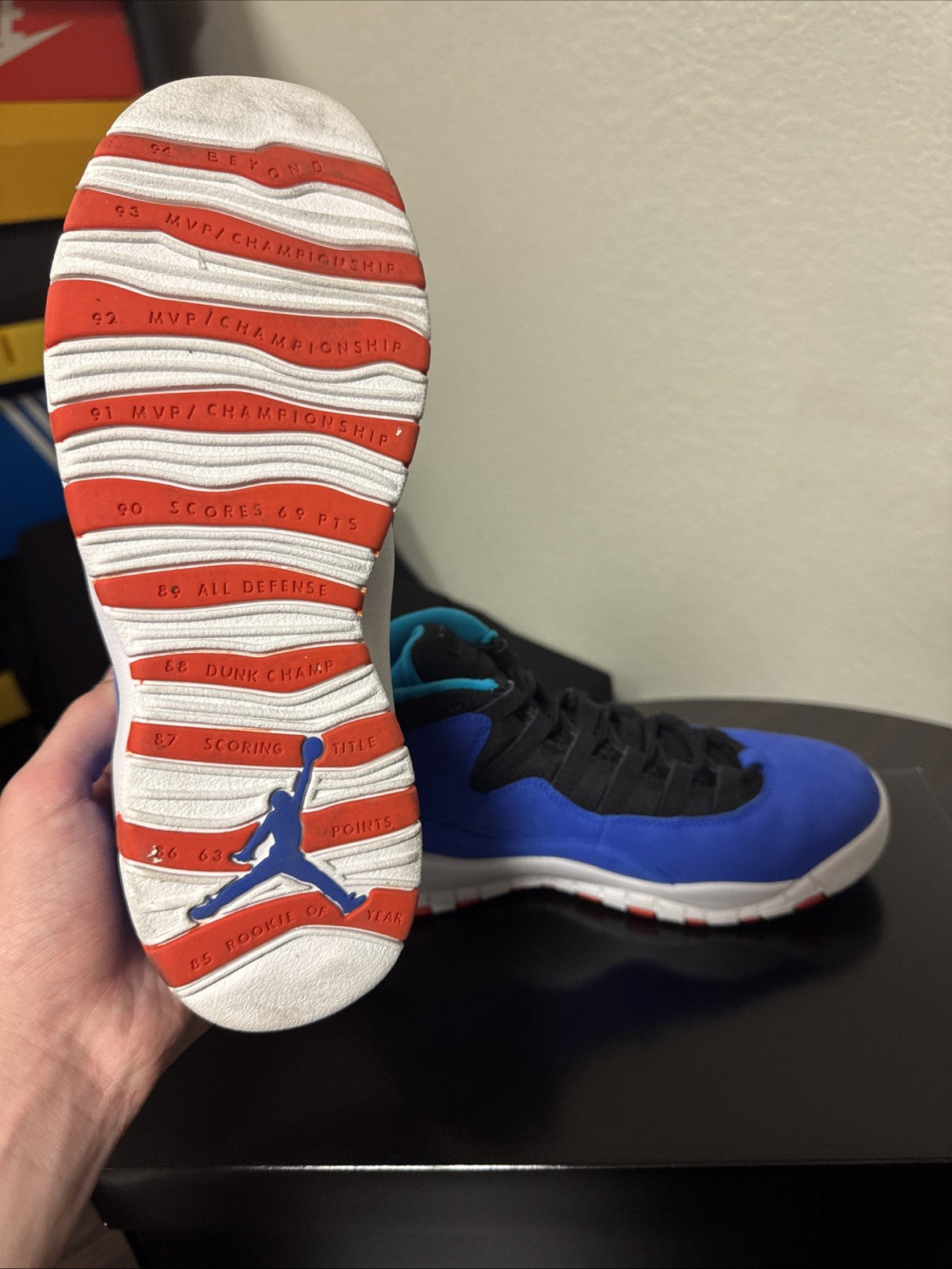 Size 7y - Air Jordan 10 Retro (GS) “Tinker Huarache” Light Blue  |  No Box