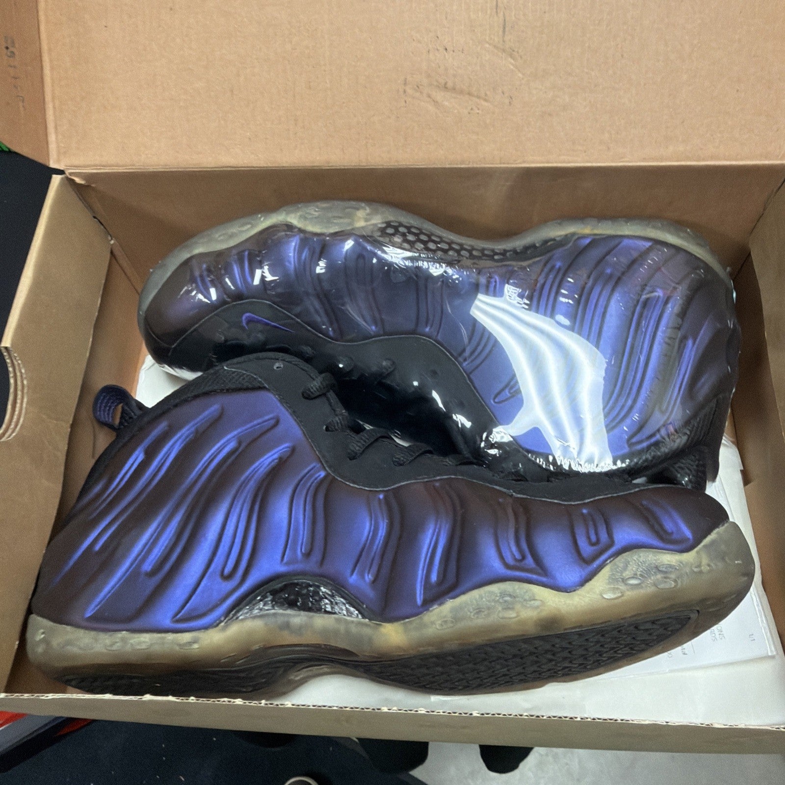 Size 9.5 - Nike Air Foamposite One 2009 Eggplant 1 Penny Max Zoom Copper Royal