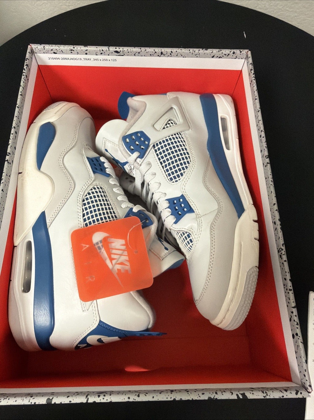 Air Jordan 4 Retro "MILITARY BLUE" 2024 - Size 10 - fv5029 141 (10587-30)