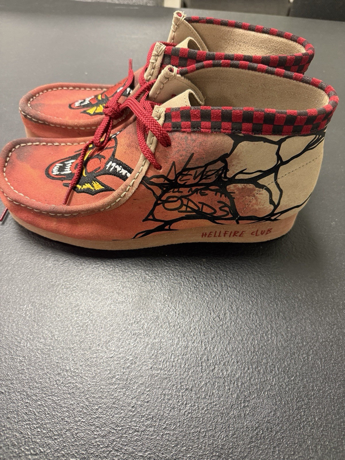 Clarks Wallabee EVO x Stranger Things Hellfire Club - Size 8 Mens