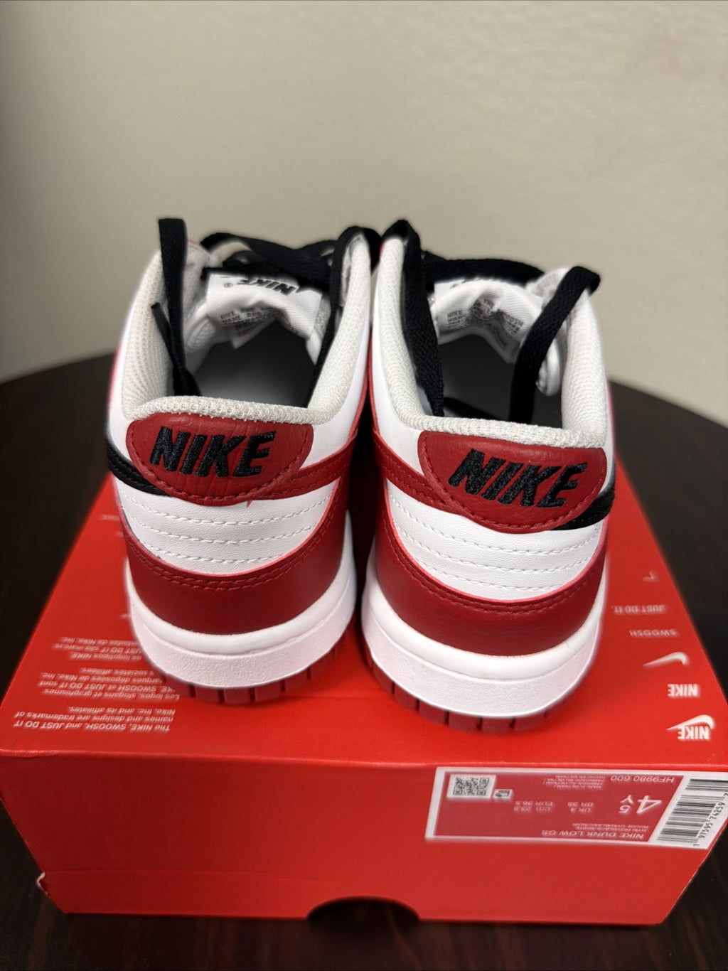 Nike Dunk Low Big Kids' Shoes (Gym Red/White/Black)