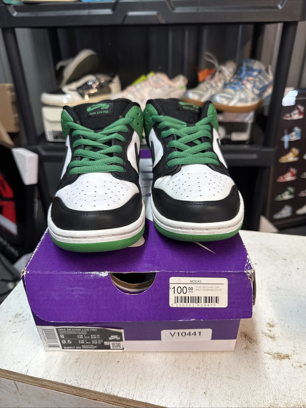 Mens Size 8 - Nike Dunk Pro SB Low Classic Green