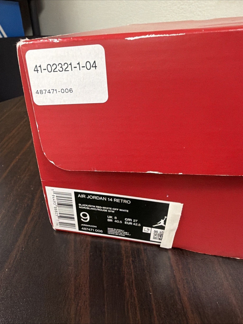 Jordan Air Jordan 14 Red Black White